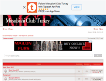 Tablet Screenshot of mitsubishiclubturkey.com